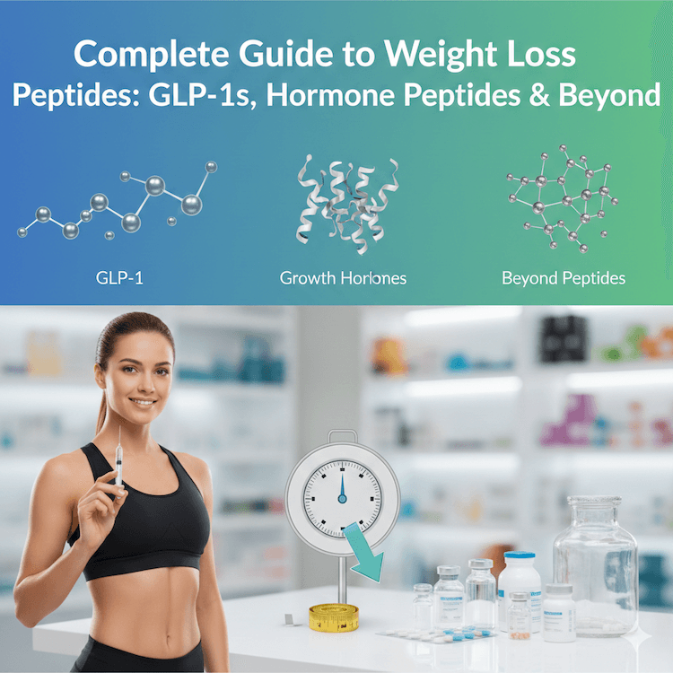 Complete Guide to Weight Loss Peptides: GLP-1s, Growth Hormone Peptides & Beyond